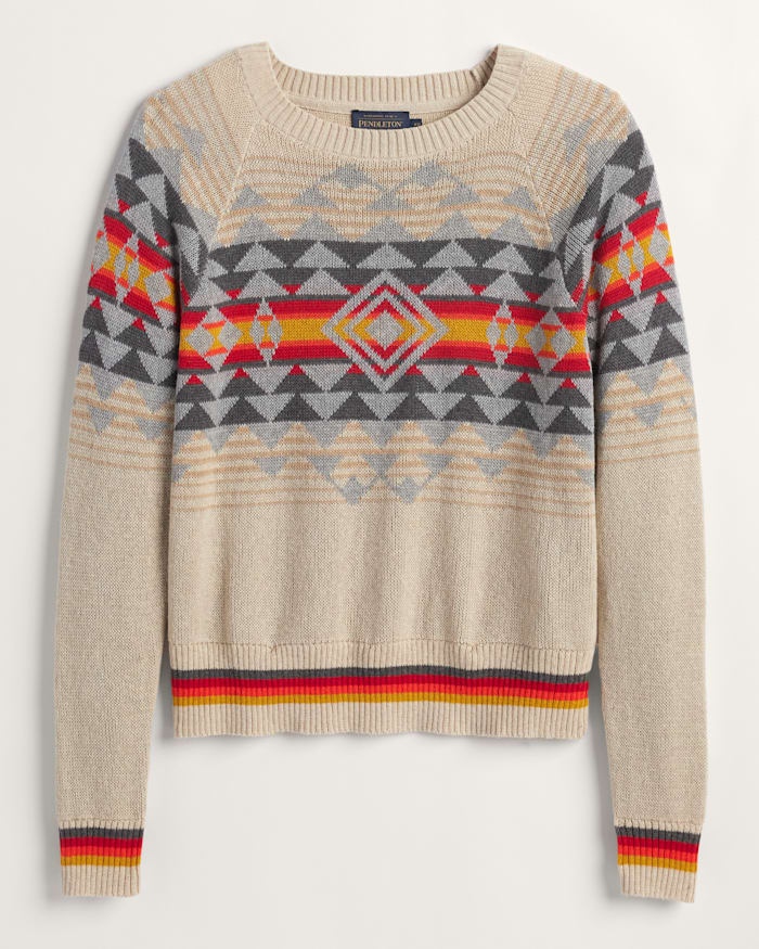 WOMEN'S DRIFTWOOD RAGLAN COTTON SWEATER